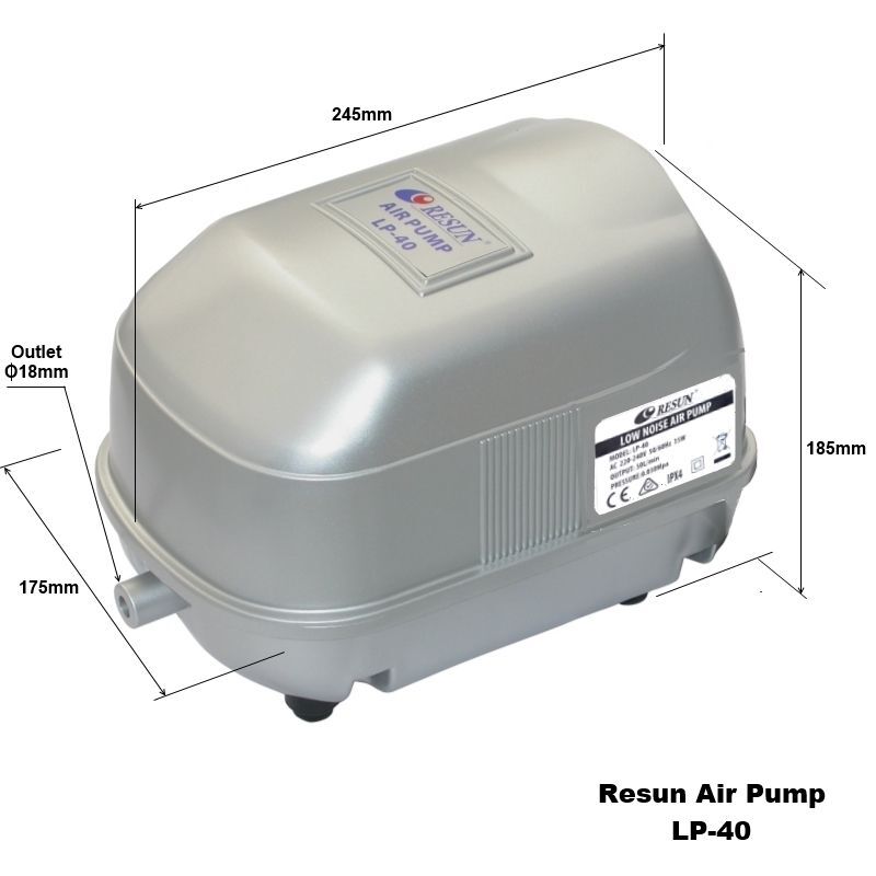 RESUN 12 Outlet 3000 L/Ph Air Pump - Image 3